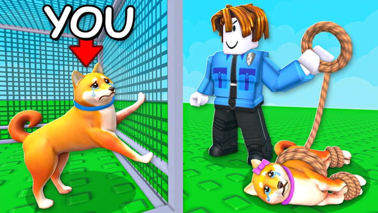 Dog VS Police official Roblox cover art